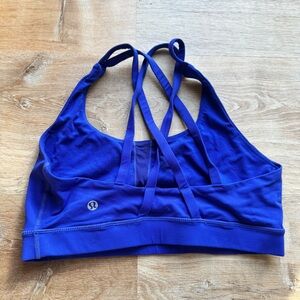 GUC Lululemon blue Energy bra. Size 8
